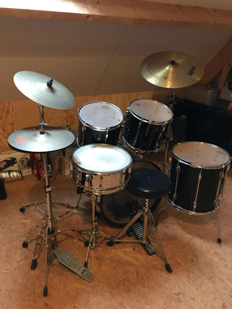 Professioneel Tama drumstel met opbergbox, Muziek en Instrumenten, Ophalen, Zo goed als nieuw, Overige merken