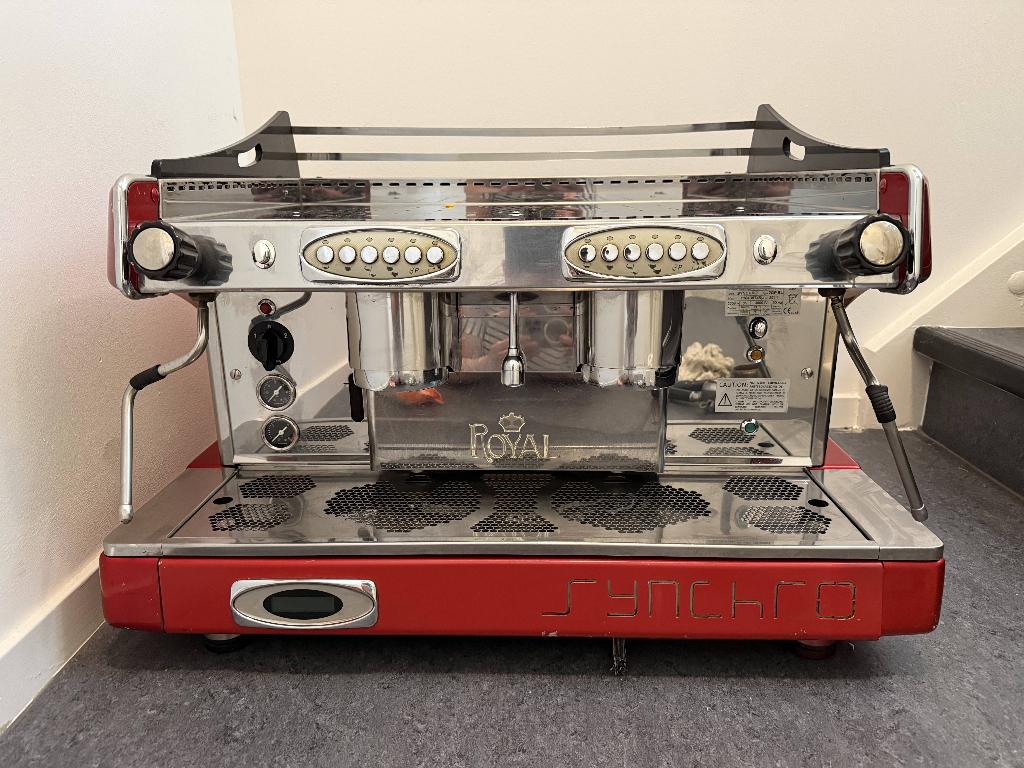 Royal Synchro 2-groeps professionele espressomachine, Ophalen, Gebruikt, Koffie en Espresso