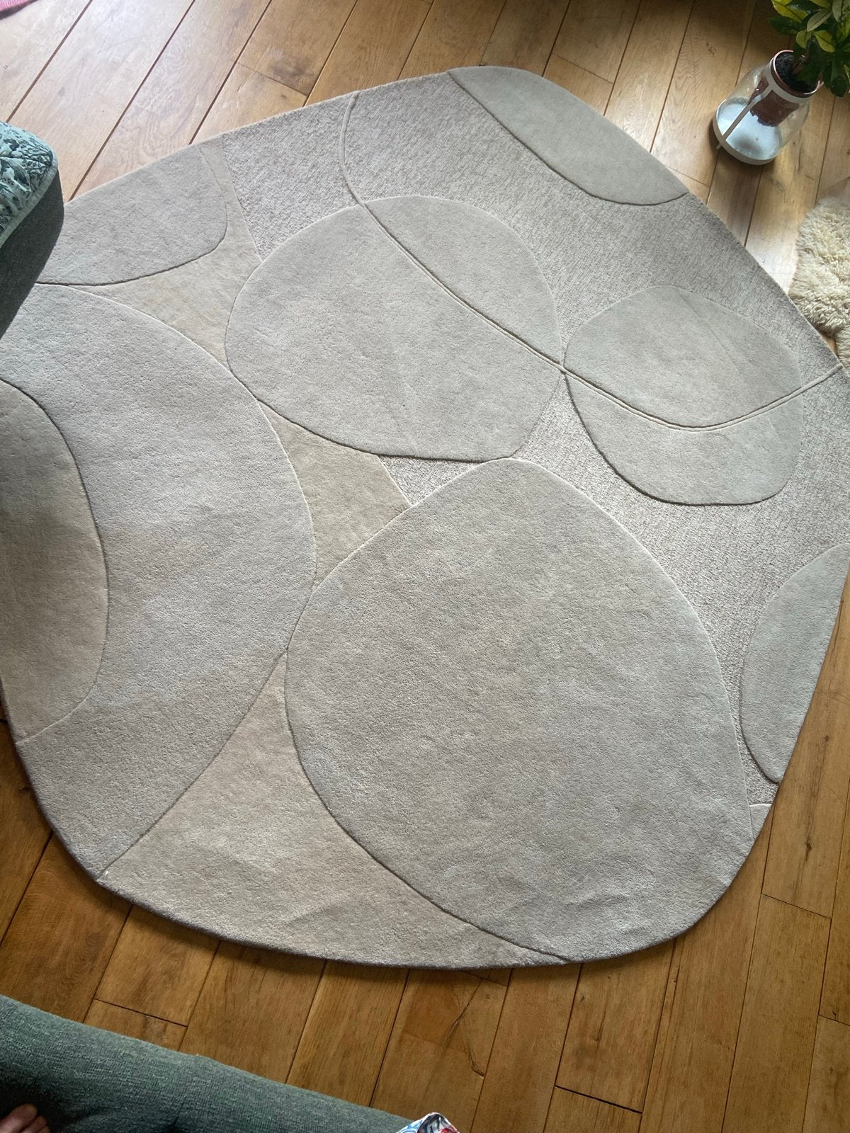 Nieuw/ZGAN Bolsena Lago vloerkleed - Beige 100% wol, Ophalen, Beige, Zo goed als nieuw, 200 cm of meer