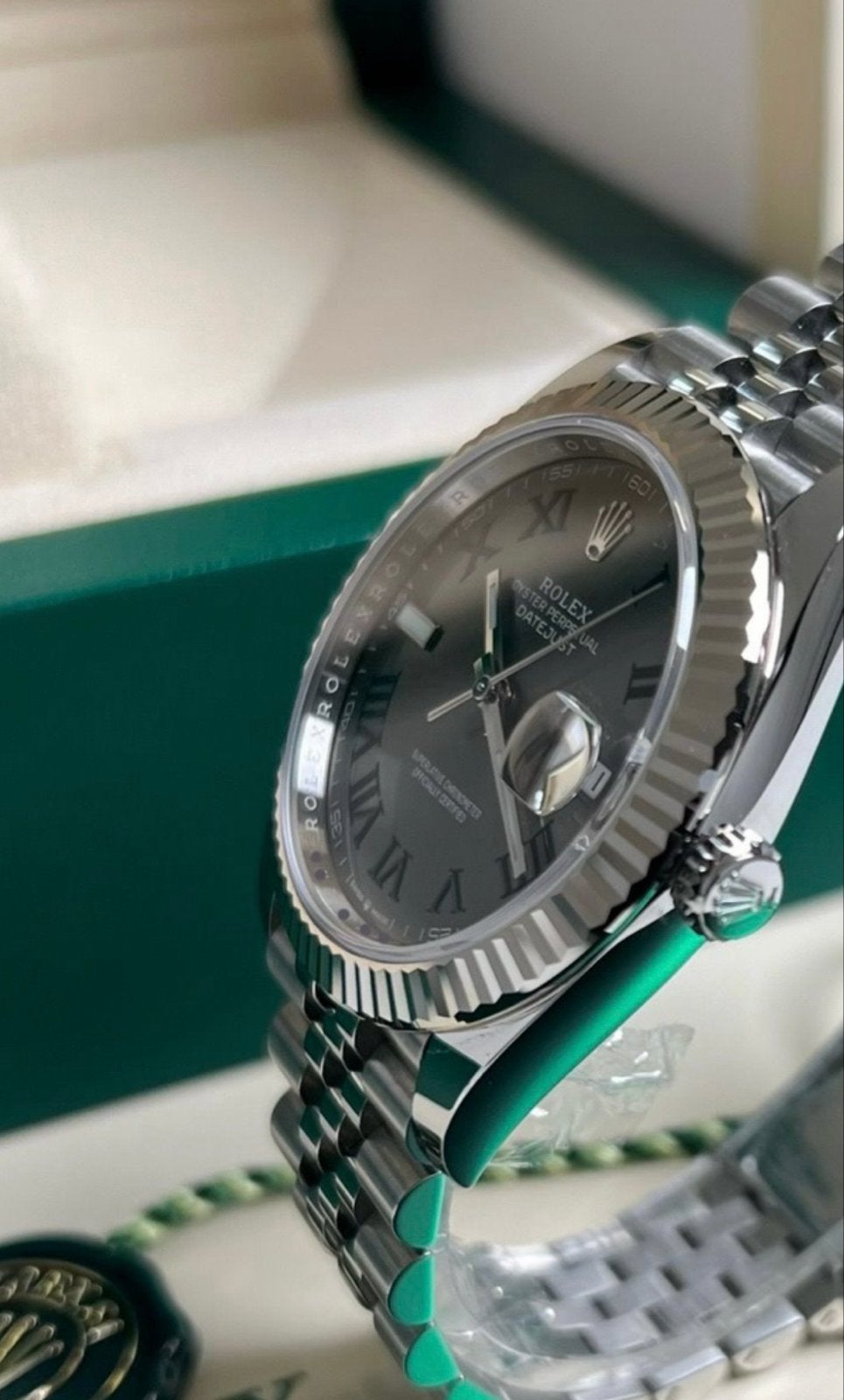Rolex Datejust Wimbledon 2025 Ongedragen, Staal, Polshorloge, Nieuw, Ophalen of Verzenden