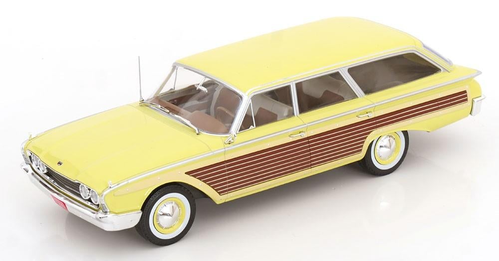 Ford LTD Country Squire 1960 Lichtgeel / Houtlook 1:18 MCG M, Overige merken, Tschuiten@hotmail.com, Duitsland, Auto