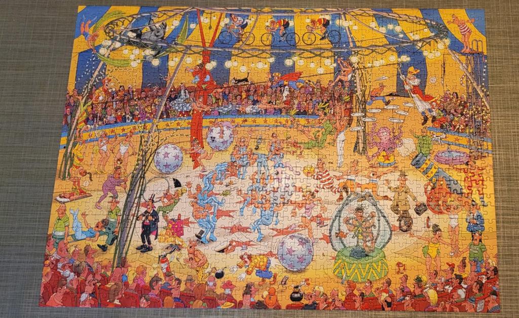 Jan van Haasteren 1000 stukjes acrobaten circus, Ophalen of Verzenden
