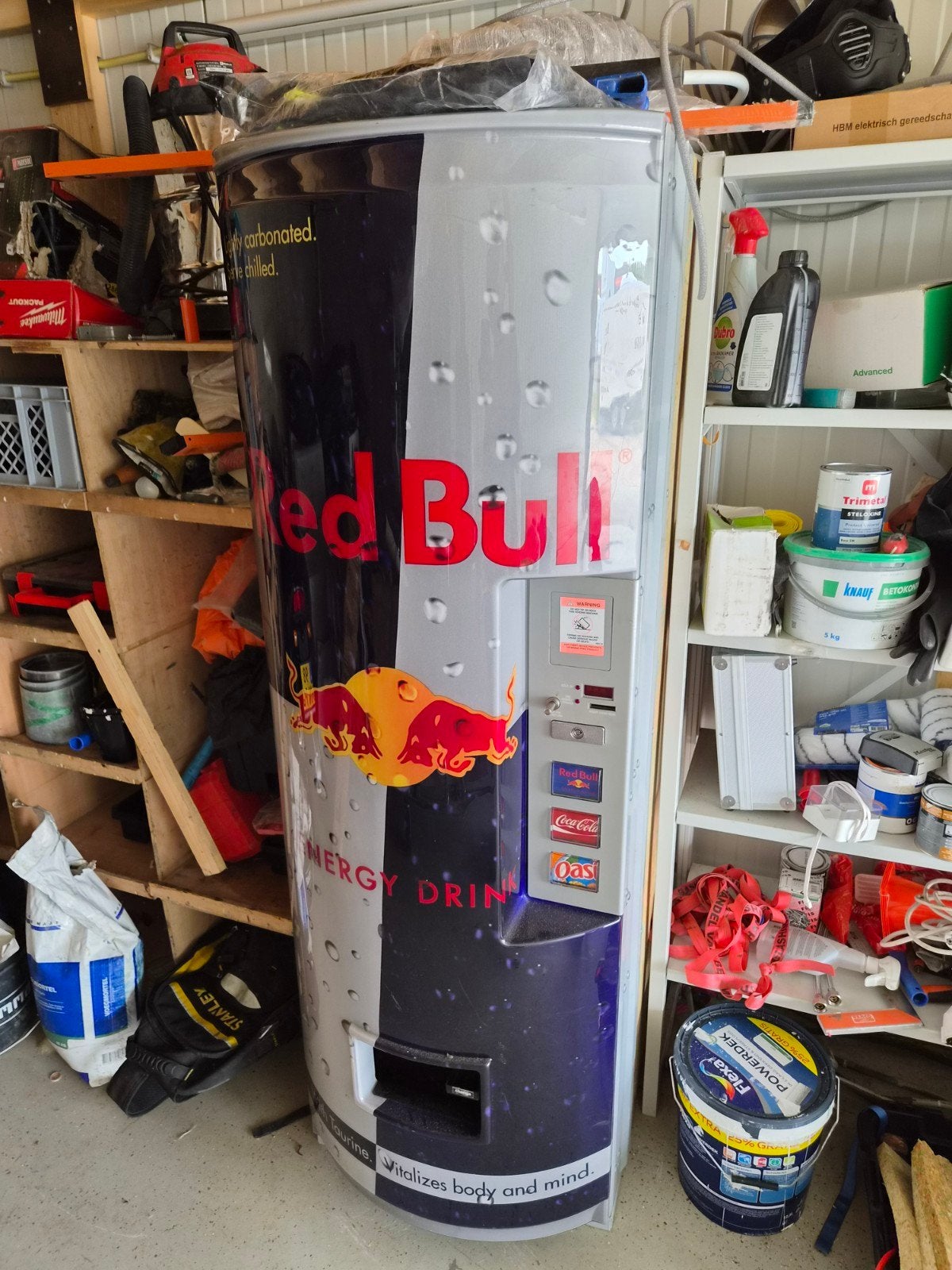 Red Bull blikjes automaat - Royal Vendors koelkast, Ophalen of Verzenden, Gebruikt