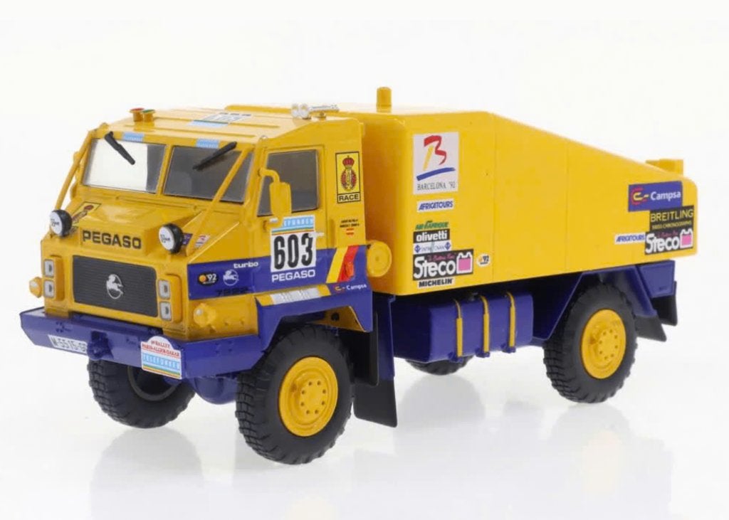 Pegaso 7222 1987 DAKAR schaal 1/43 camion autobus # 72, Verzenden, Nieuw, Bus of Vrachtwagen, Overige merken