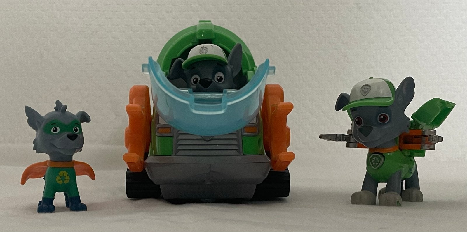 Paw Patrol Rocky figuren set met voertuig, Ophalen, Gebruikt