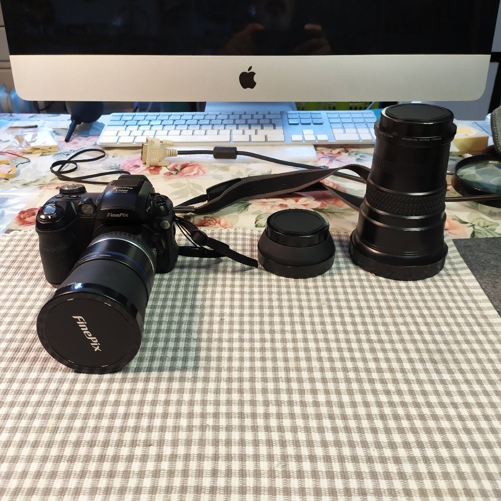 Fujifilm FinePix S5000 met 3 extra objectieven, Ophalen of Verzenden, Gebruikt, Compact, Fuji