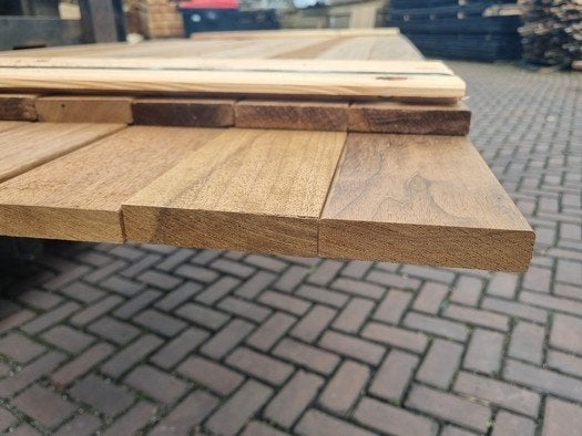 Hardhouten planken geschaafd 2.0x9.0 cm - nr: HP442, Ophalen, Planken, Nieuw, Hardhout