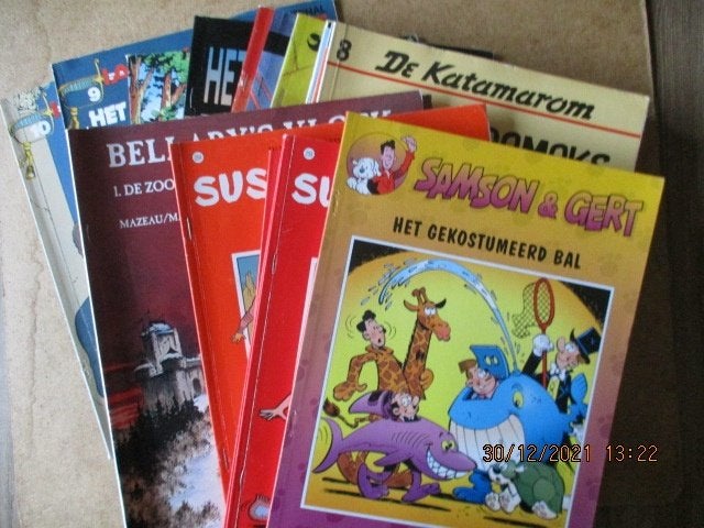adv5323 strips met nietjes 22x, Boeken, Eén stripboek, Ophalen, Gelezen