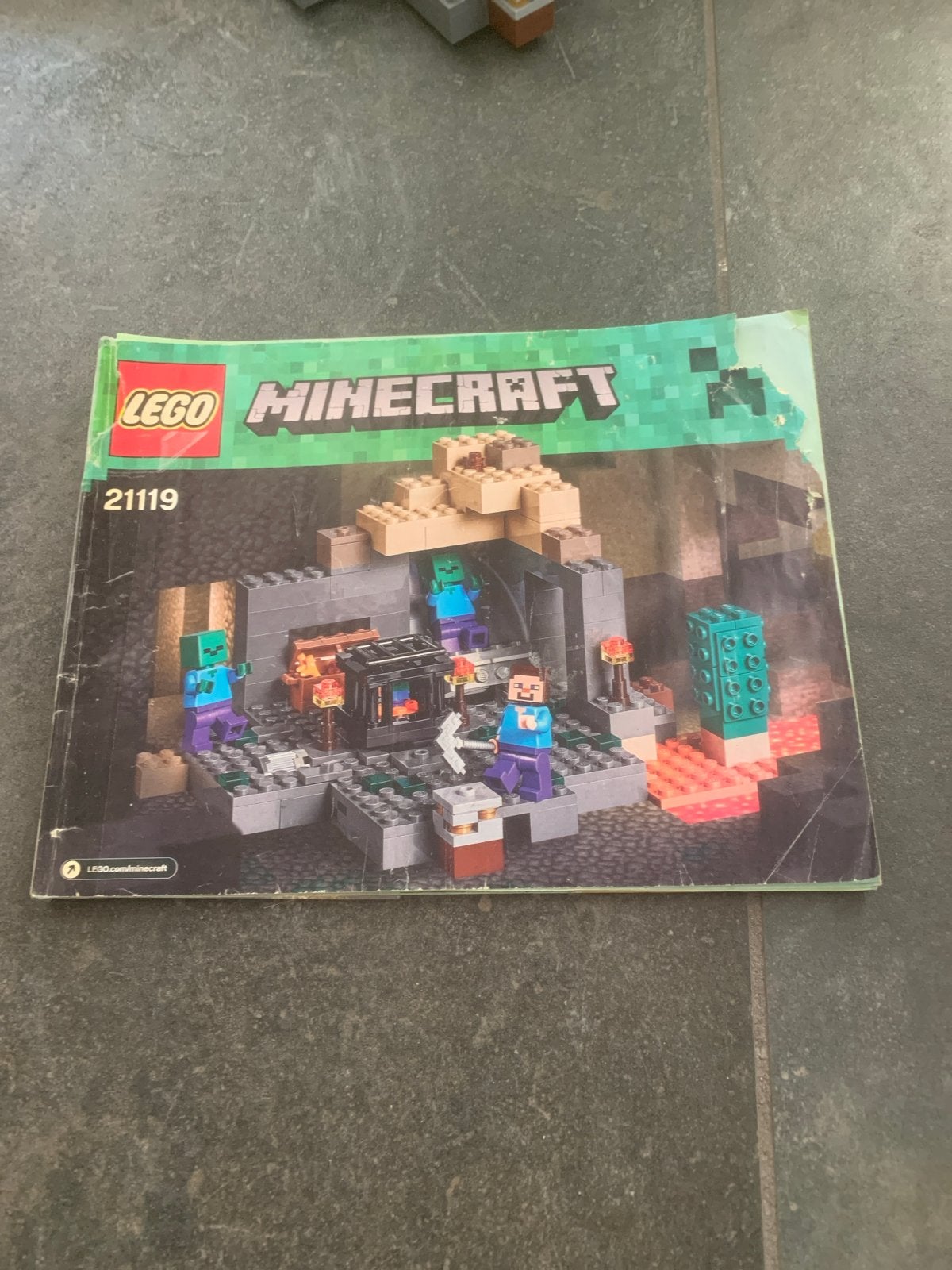 Lego Minecraft 21119 De Dungeon, Gebruikt, Minecraft, Lego, Ophalen of Verzenden