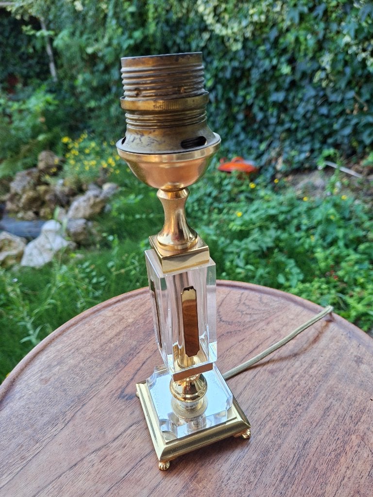 Leo Koek Hollywood Regency lampje met kap, Met schakelaar, Bureaulamp, Gebruikt, Vintage