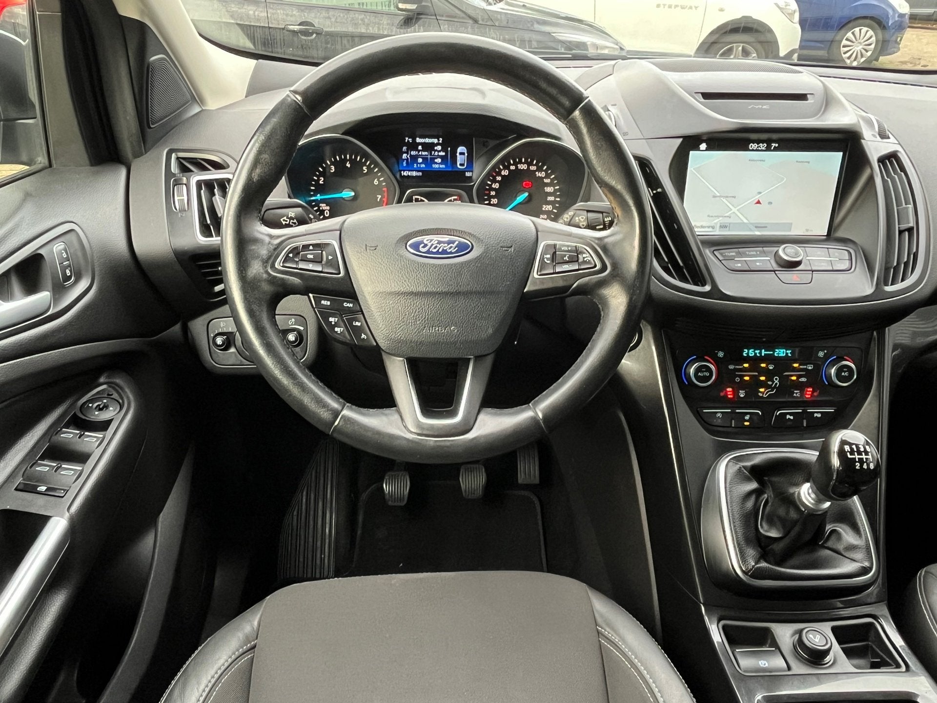 Ford Kuga 1.5 EcoBoost 150PK Navi,Clima,Cruise,Carplay,Camer, Auto's, 150 pk, Leder en Stof, Origineel Nederlands, Bedrijf