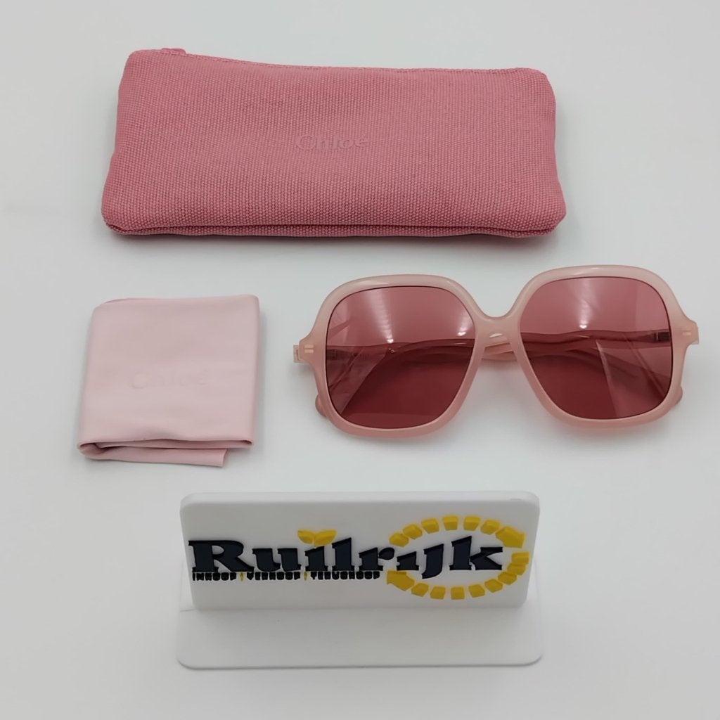 Chloé CC0009SA 003 roze dames zonnebril - Compleet als nieuw, Chloe, Nieuw, https://www.chloe.com/contactus, 5 Avenue Percier, 75008 Parijs, Frankrijk
