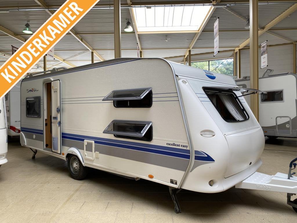 Hobby 560 UK Excellent Easy STAPELBED, MOVER, LUXE VOORTENT, Rondzit, Hobby, Overige typen, Luifel