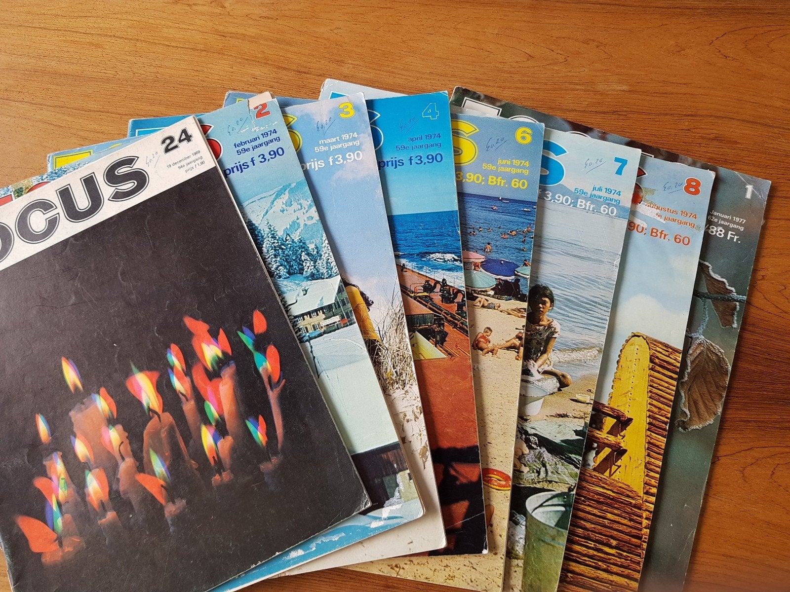 Focus Magazine 8 nummers van jaargang 1969, 1974 en 1977., Ophalen of Verzenden, Gelezen, Overige typen
