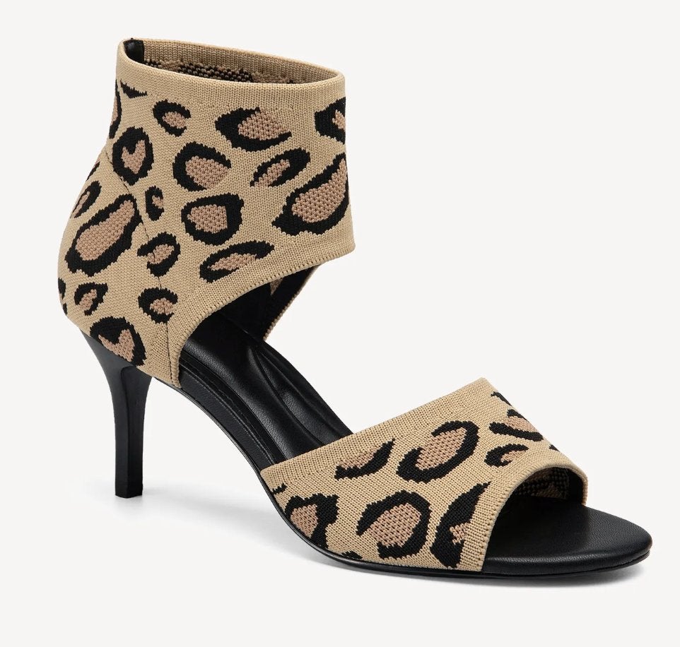 Pumps luipaard print, maat 40, peeptoe, Pumps, Bruin, Ophalen of Verzenden, Zo goed als nieuw
