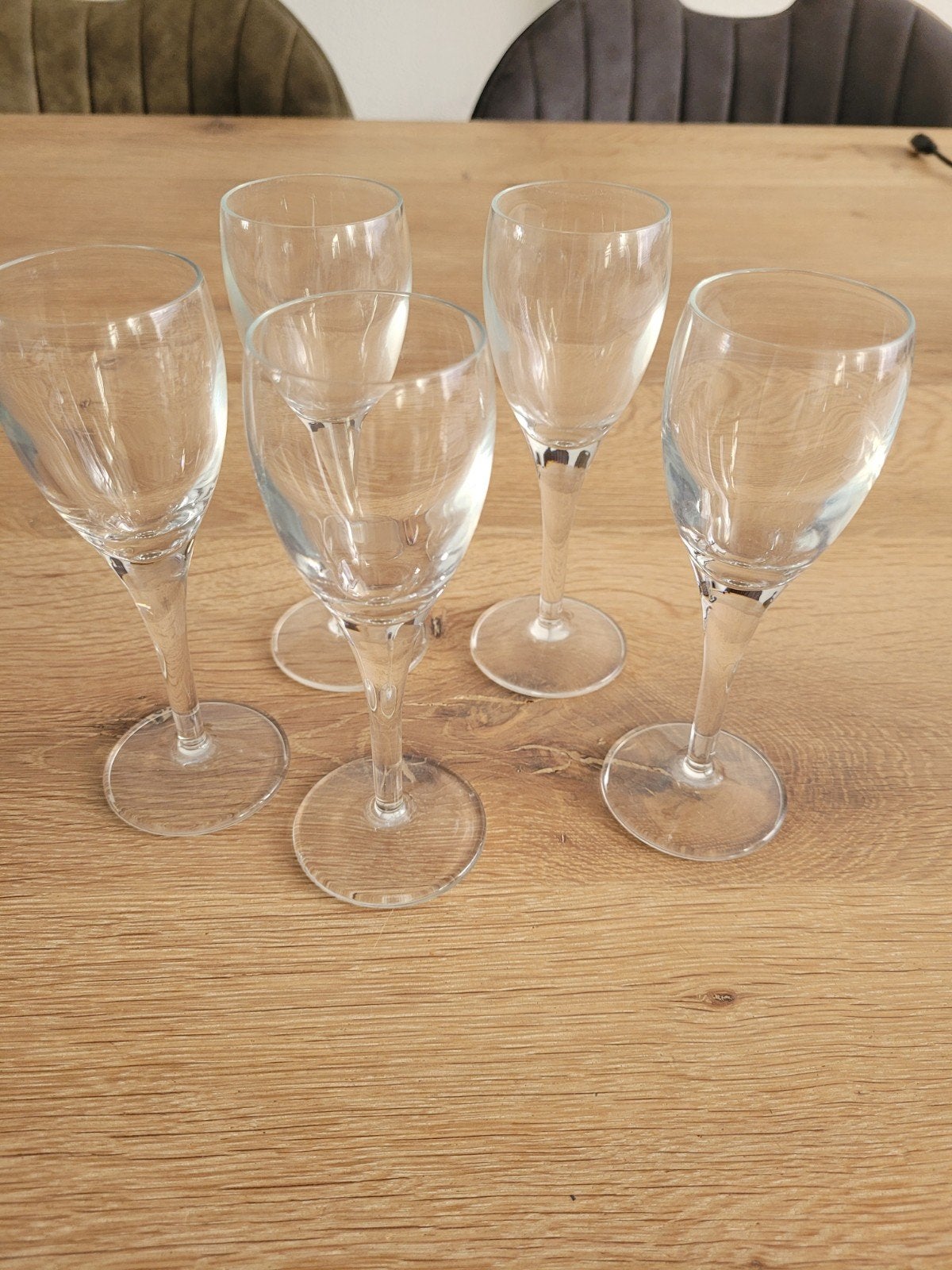 Set van 5 borrelglaasjes op voet, Ophalen of Verzenden, Nieuw, Borrel- of Shotglas