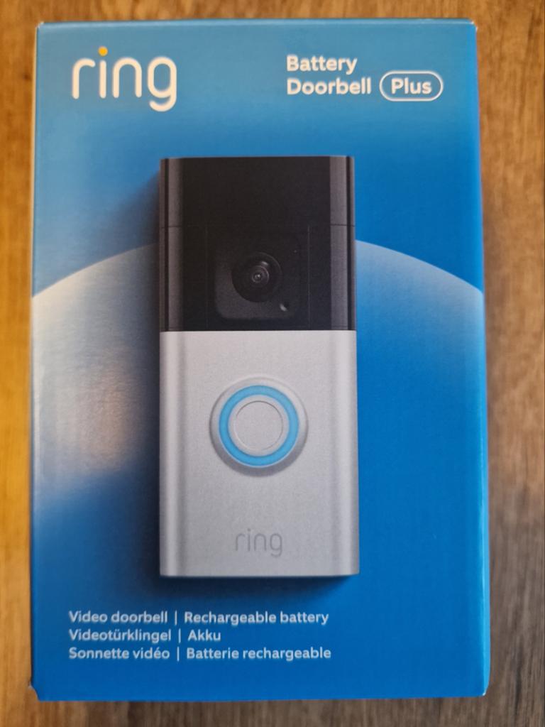 ZGAN Ring Doorbel Plus incl hoeksteun en onderplaat, Ophalen, Zo goed als nieuw