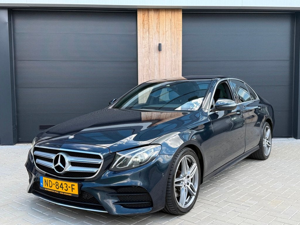 Mercedes-Benz E-klasse E220 d AMG-Line (bj 2017) WIDESCREEN|, Auto's, Achterwielaandrijving, Gebruikt, 4 cilinders, Automatische klimaatregeling