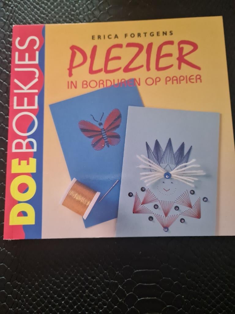 E. Fortgens - Plezier in borduren op papier, Ophalen of Verzenden, Zo goed als nieuw, E. Fortgens
