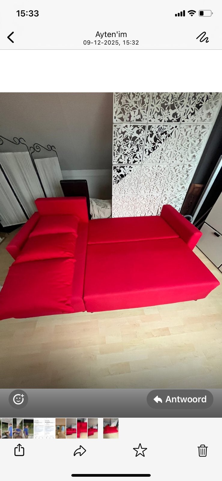 Zit-/Slaapbank, Huis en Inrichting, Ophalen of Verzenden, Gebruikt