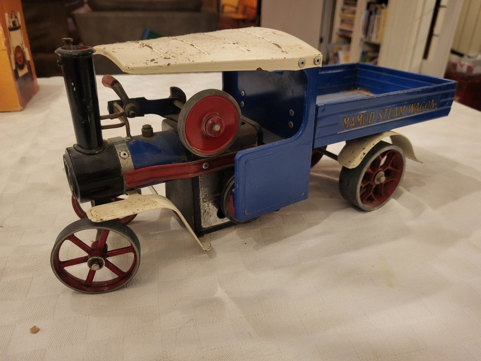 stoommachine stoomauto mamod, Verzenden, Gebruikt, Groter dan 1:32