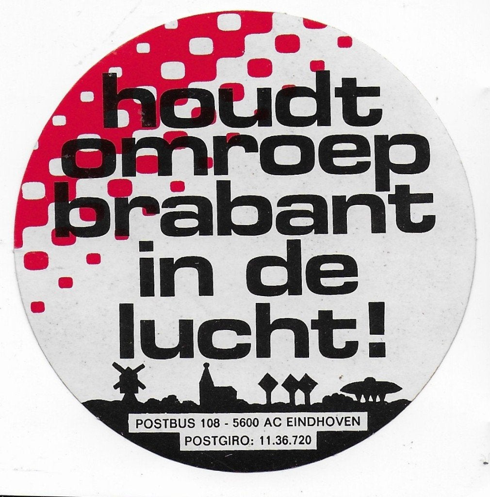 So120 sticker houd Brabant in de lucht, Ophalen of Verzenden, Zo goed als nieuw