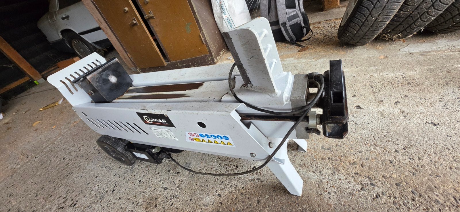 Lumag HOS-7A Kloofmachine - Elektrisch, Liggend 7 Ton, Gebruikt, Lumag, Liggend, Ophalen of Verzenden