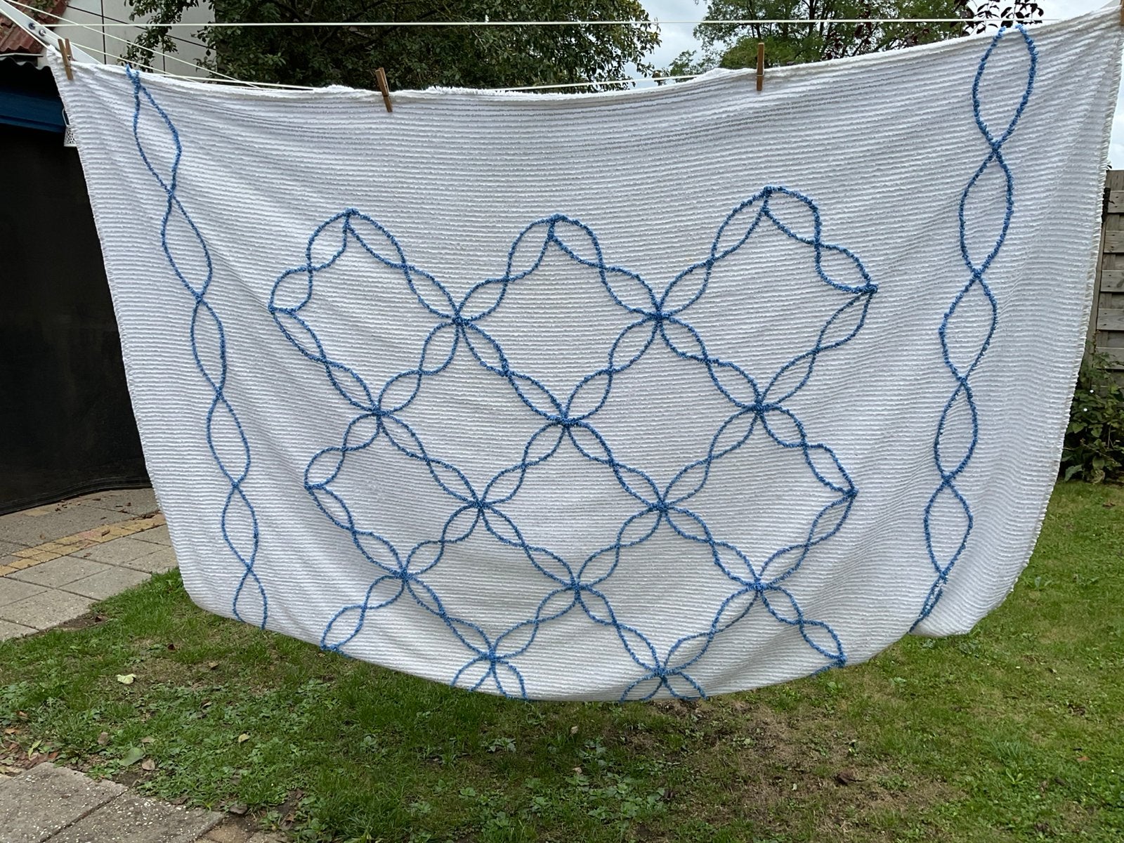 Chenille sprei 2-persoons, Ophalen of Verzenden, Tweepersoons, Overige typen