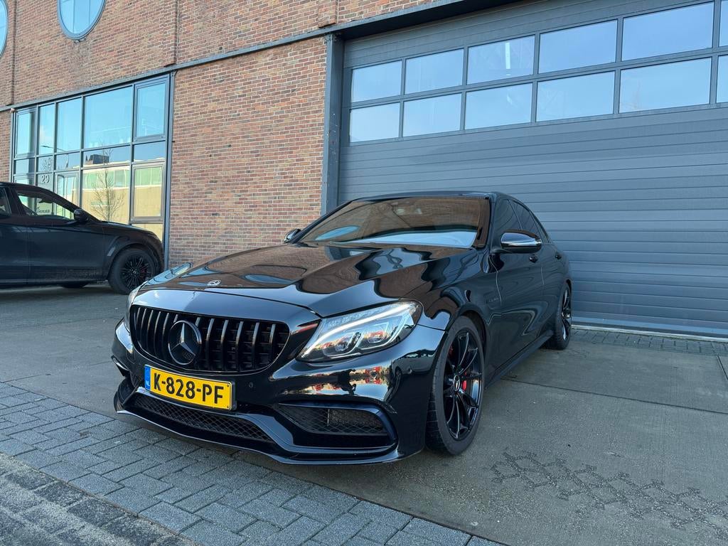 Mercedes-Benz C-Klasse C63 4.0 350KW Speedshift 2017 Zwart, Auto's, Automaat, Achterwielaandrijving, 8 cilinders, Zwart