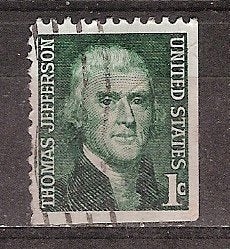 USA, Thomas Jefferson, 1967-68., Postzegels en Munten, Postzegels | Amerika, Ophalen of Verzenden, Gestempeld, Noord-Amerika