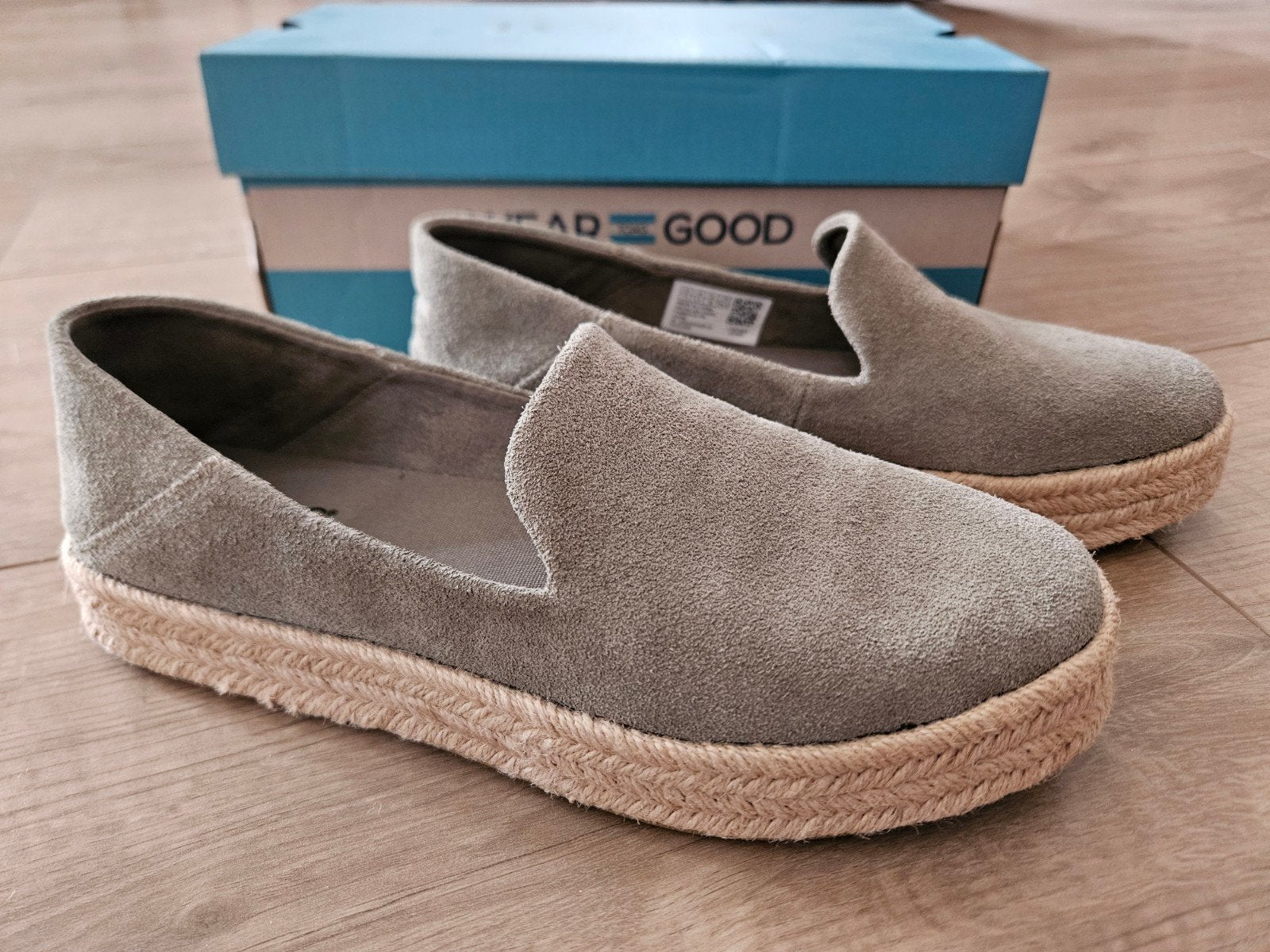 TOMS Espadrilles, groen, maat 38, Ophalen of Verzenden, Zo goed als nieuw, Toms, Espadrilles of Moccasins