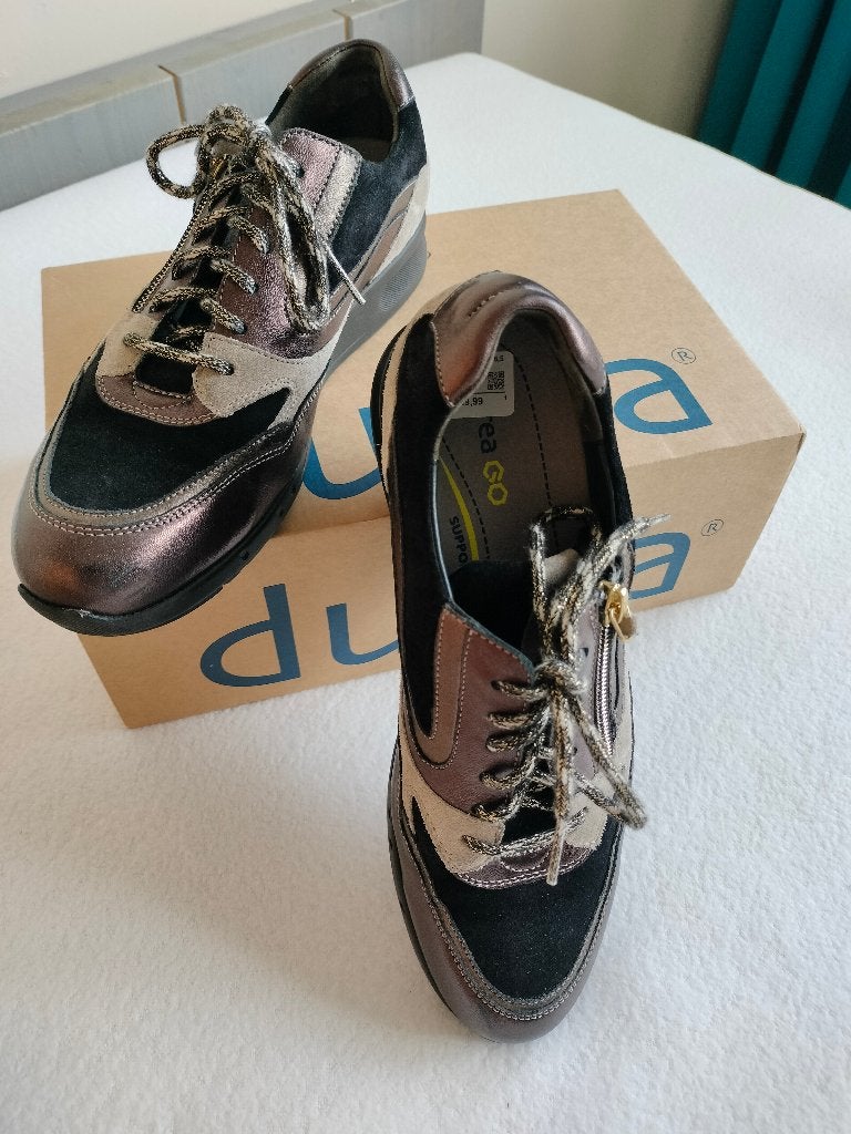 Durea Go maat 6.5 wijdte G, Zwart, Ophalen of Verzenden, Durea Go, Sneakers of Gympen