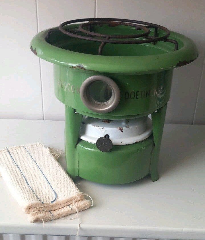 Vintage Beccom Doetinchem petroleumstel, Antiek en Kunst, Ophalen of Verzenden