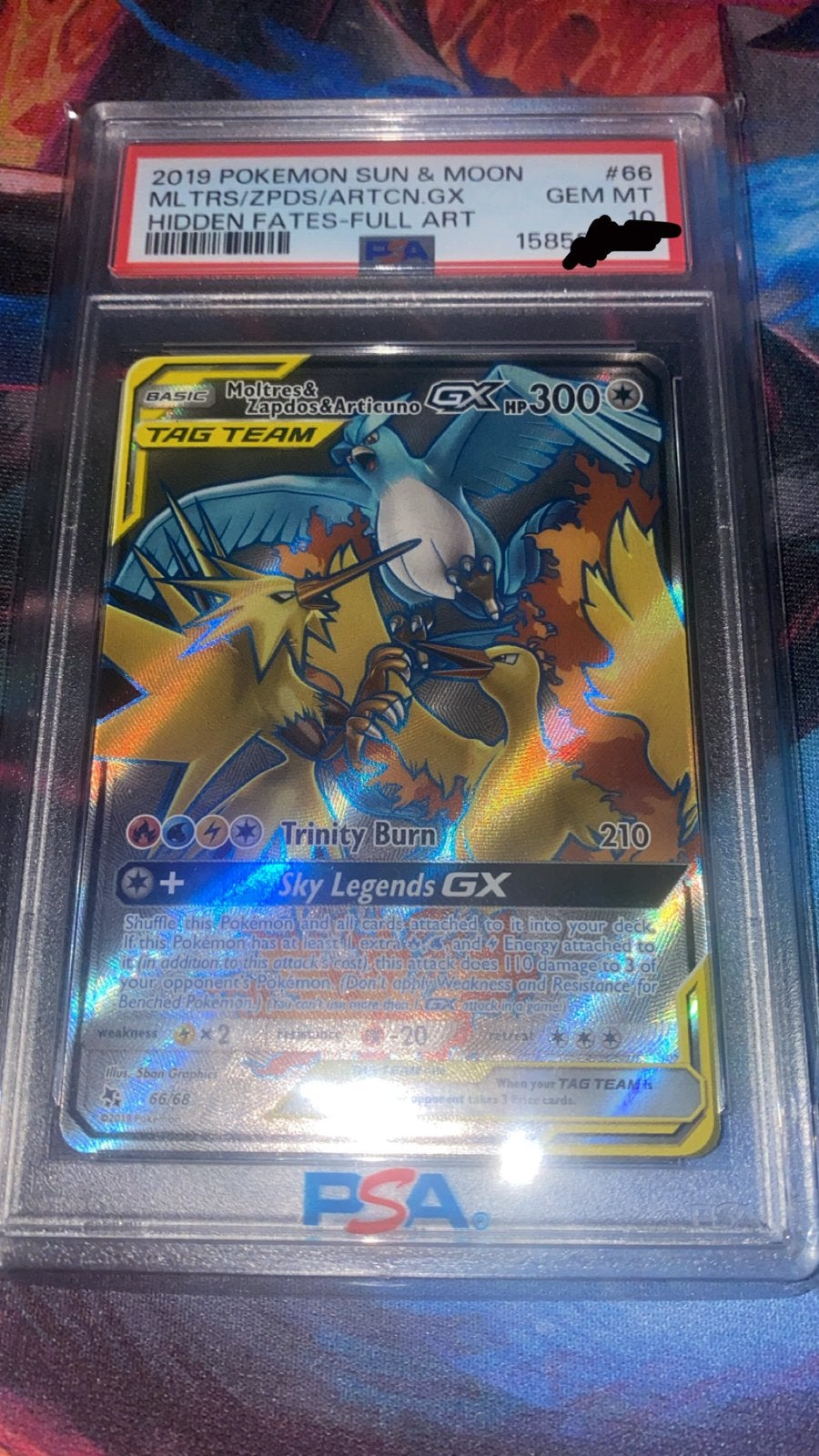 PSA 10 Moltres & Zapdos & Articuno GX Full Art, Hobby en Vrije tijd, Verzamelkaartspellen | Pokémon, Ophalen of Verzenden, Nieuw