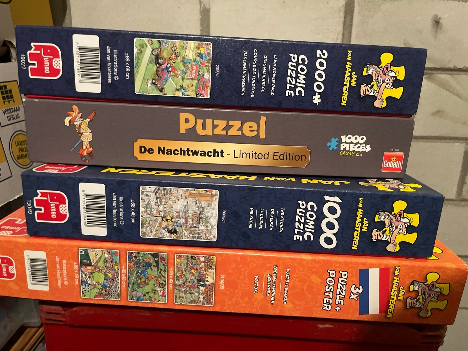 Jan van Haasteren Puzzels - Diverse Collectie 4 stuks, Hobby en Vrije tijd, Denksport en Puzzels, Ophalen of Verzenden, 500 t/m 1500 stukjes