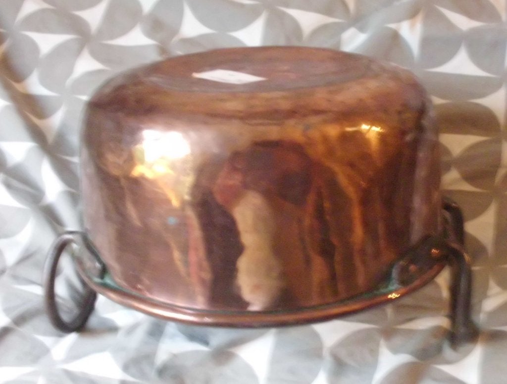 Aardappel pan 1880 eeuw, Antiek en Kunst, Antiek | Koper en Brons, Ophalen of Verzenden, Koper