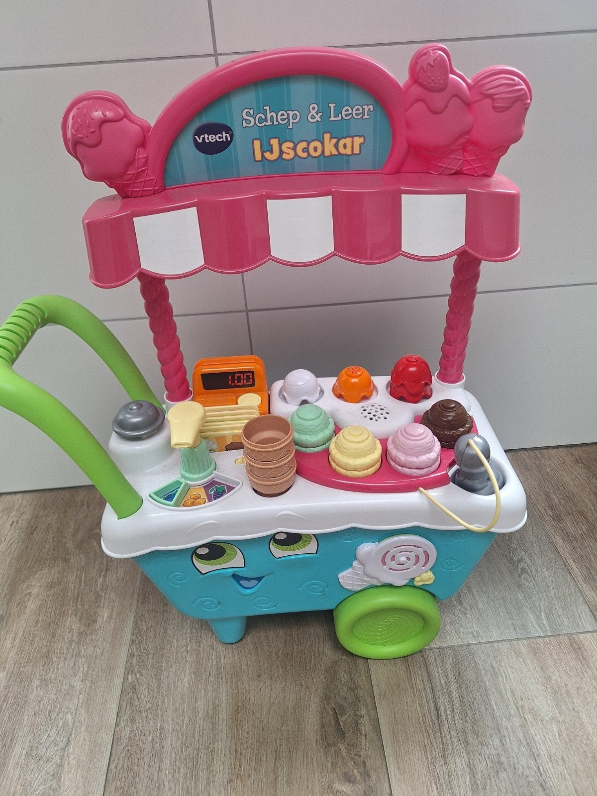 VTech Schep & Leer IJscokar - Compleet IJswagentje, Ophalen of Verzenden, Zo goed als nieuw