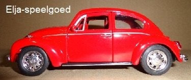 Modelauto Volkswagen Kever 1:32 in de Kleur Rood VW, Ophalen of Verzenden, Nieuw, Auto, Overige merken
