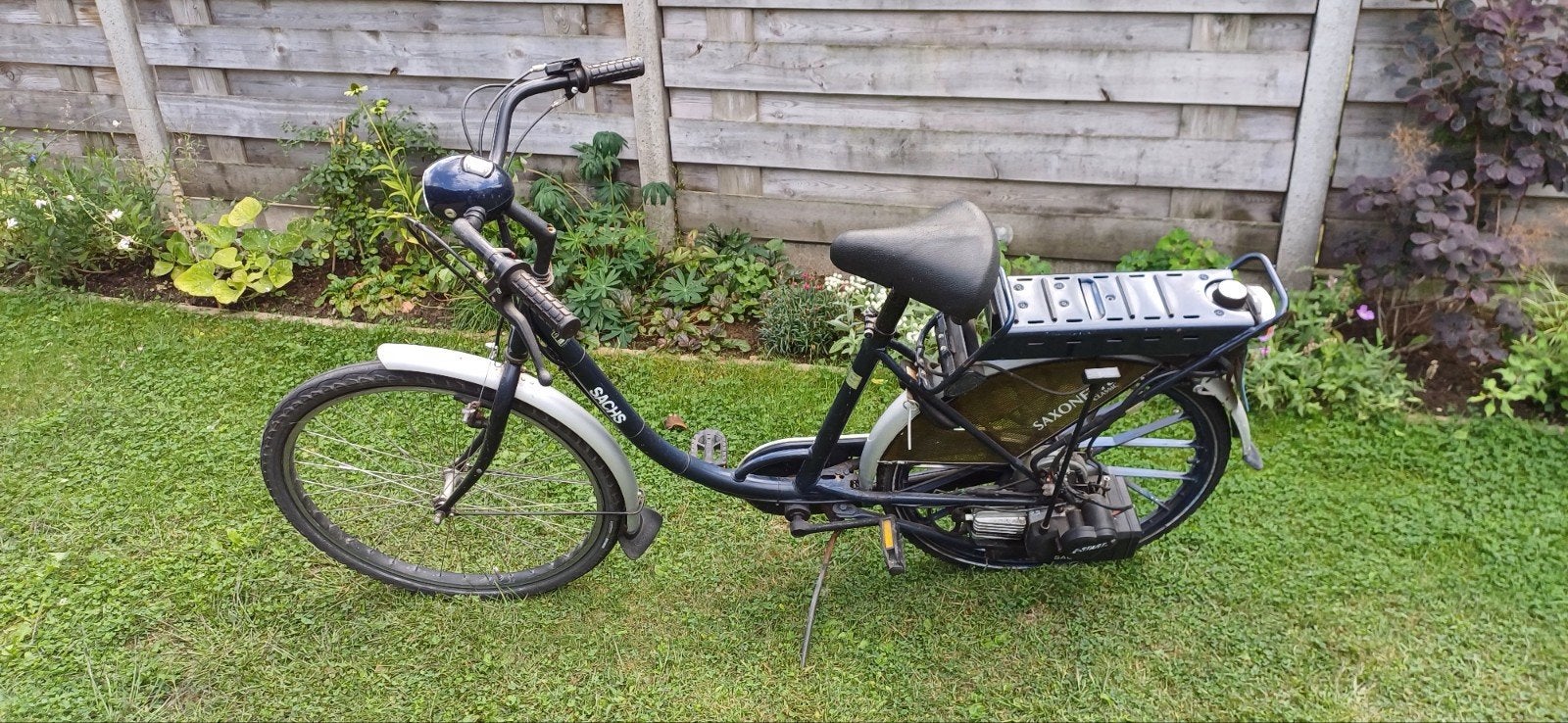 Spartamet / Hercules Saxonette – Sachs motor – blauw, Ophalen, 1 zitje, Gebruikt, Overige merken