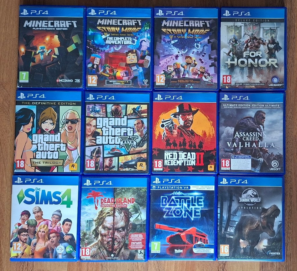 PS 4 games 33 stuks, Avontuur en Actie, 2 spelers, Ophalen of Verzenden, Zo goed als nieuw