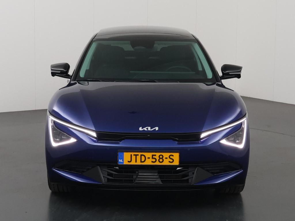 Kia EV6 Plus Advanced 84 kWh | Panoramaschuifdak | Warmtepom, Auto's, Kia, Automaat, 228 pk, Achterwielaandrijving, Zwart