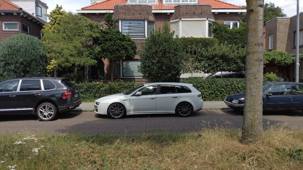 Alfa Romeo 159 1.750 Ti TBi ECO 200PK 2010 Wit, Auto's, Voorwielaandrijving, Zwart, 4 cilinders, Wit