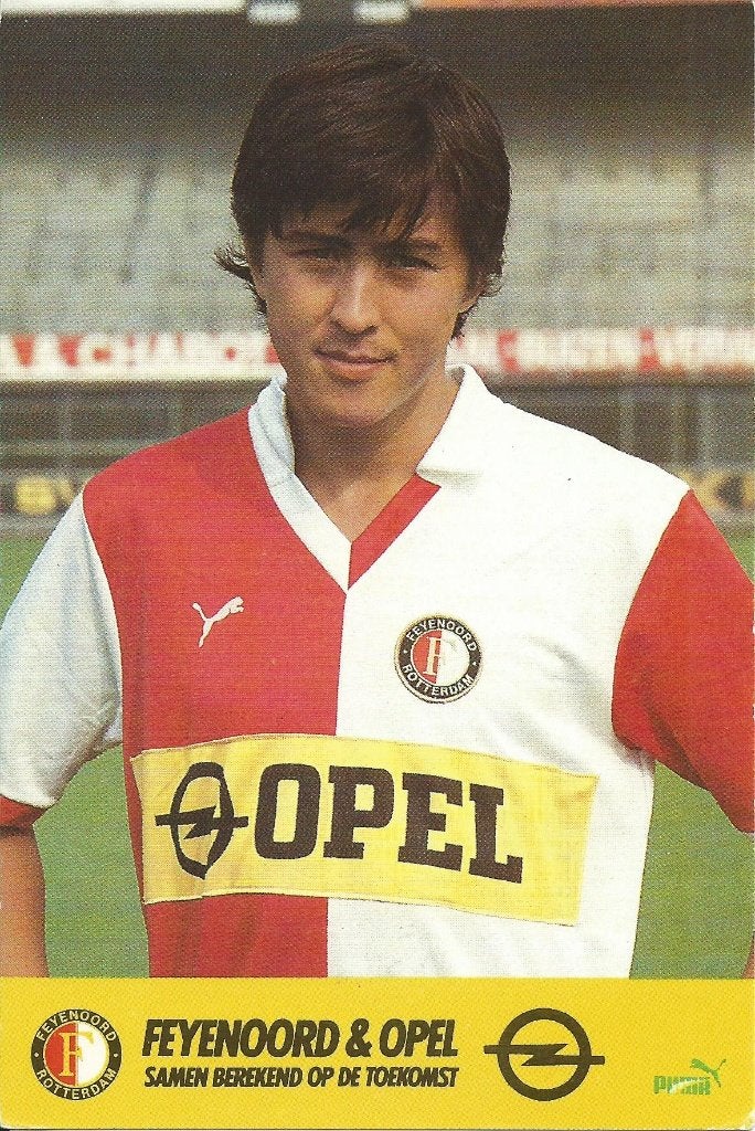 1984-1985 fotokaart Opel Stanley Brard Feyenoord, Verzamelen, Verzenden, Zo goed als nieuw, Feyenoord, Spelerskaart
