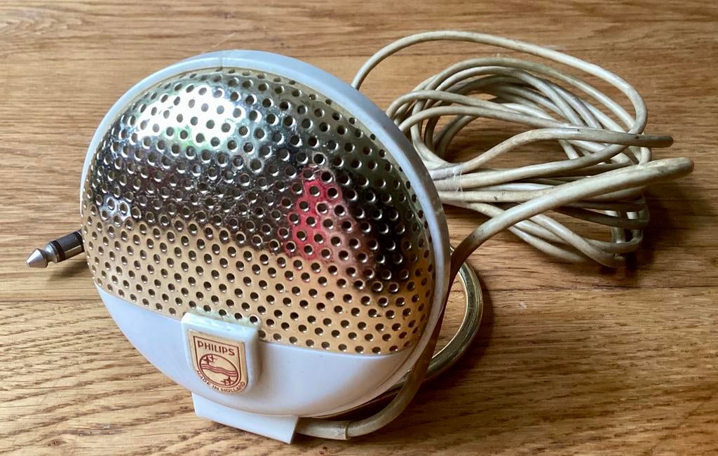 Vintage Philips tafelmicrofoon. EL 3750/ 00, Ophalen of Verzenden, Zo goed als nieuw, Overige typen