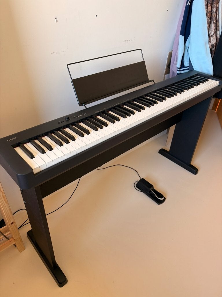 Casio CDP-S110 digitale piano + onderstel, pedaal, headphone, Muziek en Instrumenten, Ophalen, Gebruikt, Zwart, Digitaal