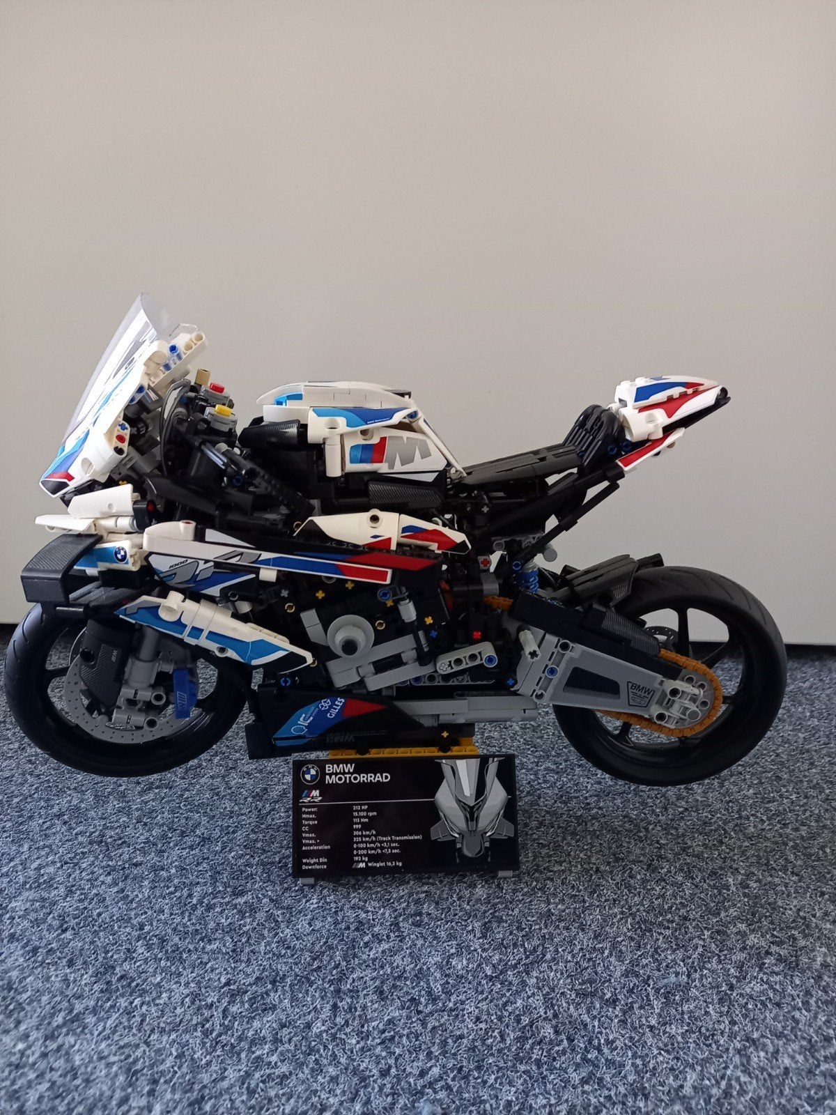 LEGO Technic 42130 - BMW M 1000 RR, Zo goed als nieuw, Ophalen, Overige merken, Groter dan 1:32