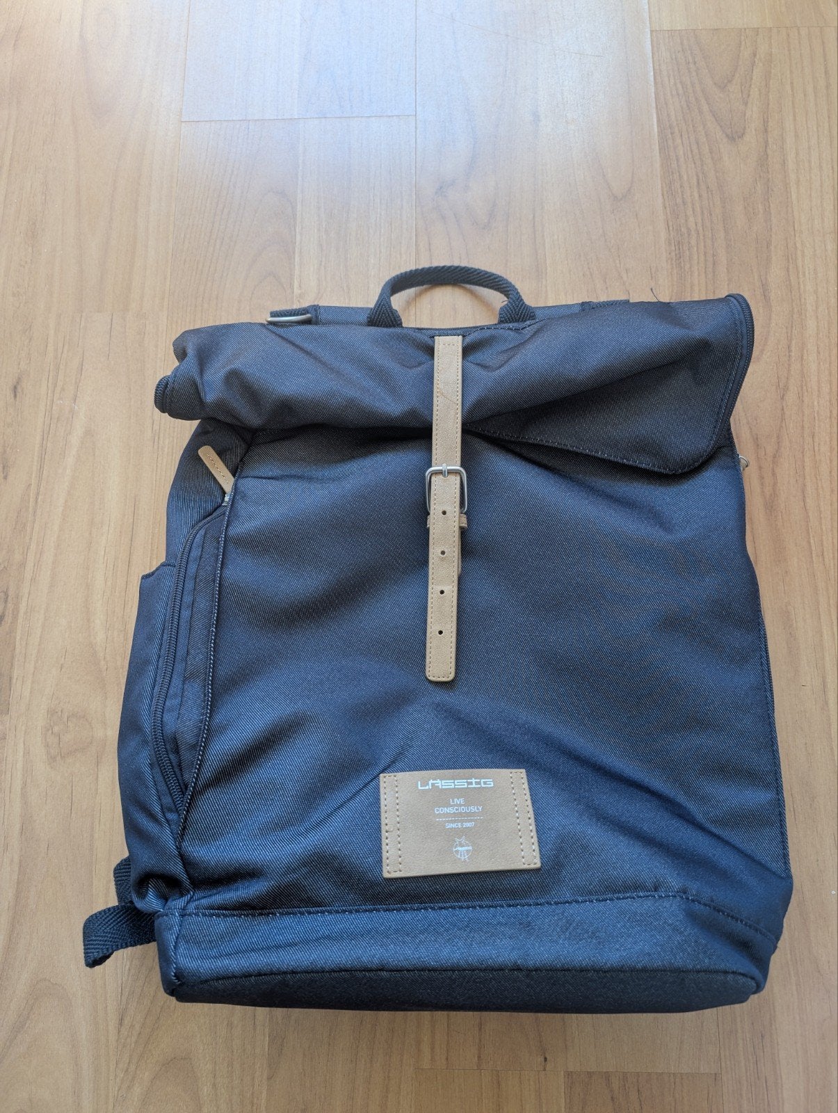 lassig rolltop rugzak (luiertas) Limited edition, Lässig, Ophalen of Verzenden, Zo goed als nieuw, Rugzak