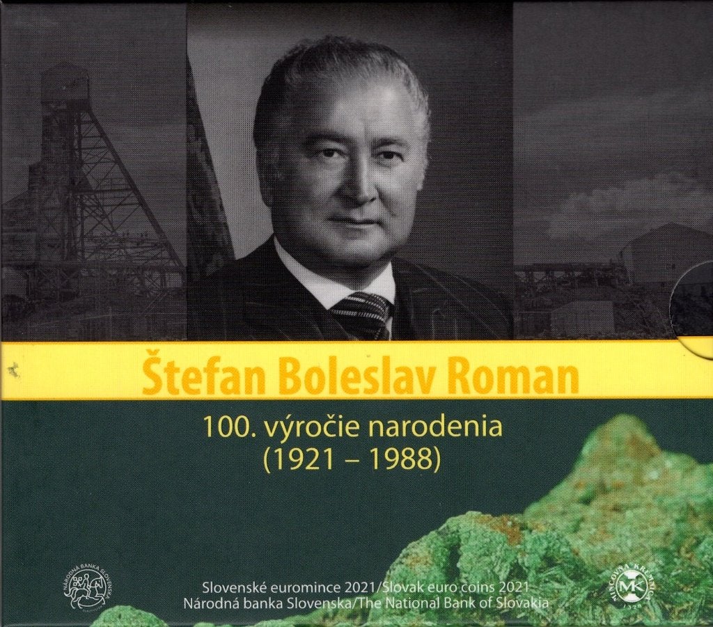 BU set Slowakije 2021 - Stefan Boleslav Roman - Blister, Verzenden, Slowakije, Overige waardes, Setje