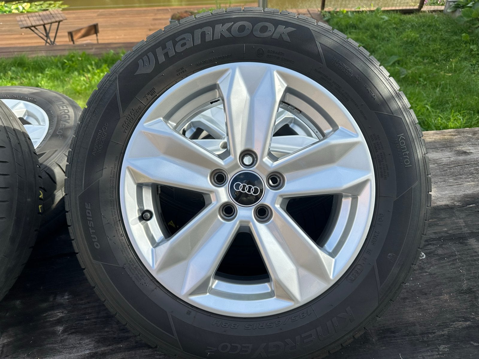 Audi A1 15 inch velgen met Hankook Kinergy Eco 2 banden, Auto-onderdelen, Ophalen, Gebruikt, 15 inch, Banden en Velgen