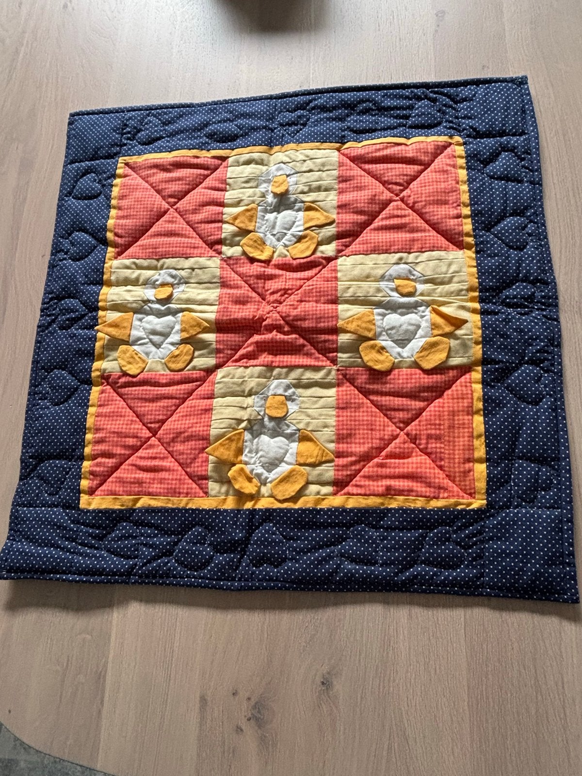 Set van 3 handgemaakte kinderquilts/wandkleden, Meerkleurig, Ophalen of Verzenden, Textiel, Landelijk